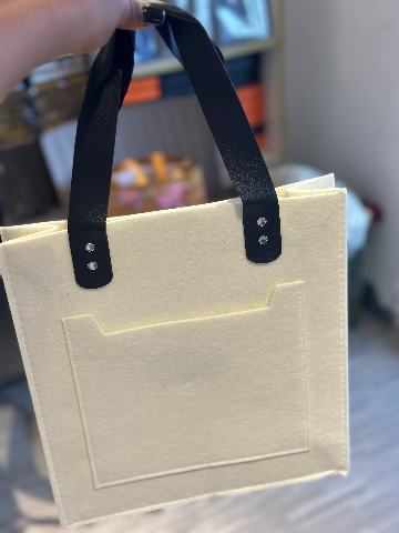 Customized white A4 Tote bag